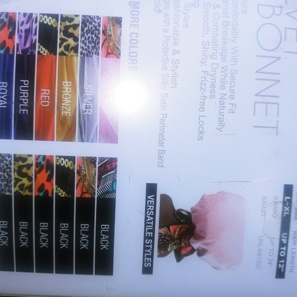 Silk Velvet Tie Bonnet - Picture 2 of 3